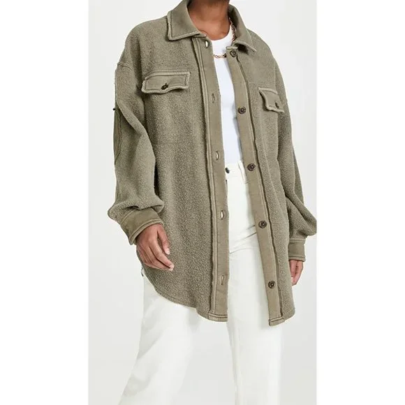 Free People Jackets Coats Free People Ruby Oversized Fleece